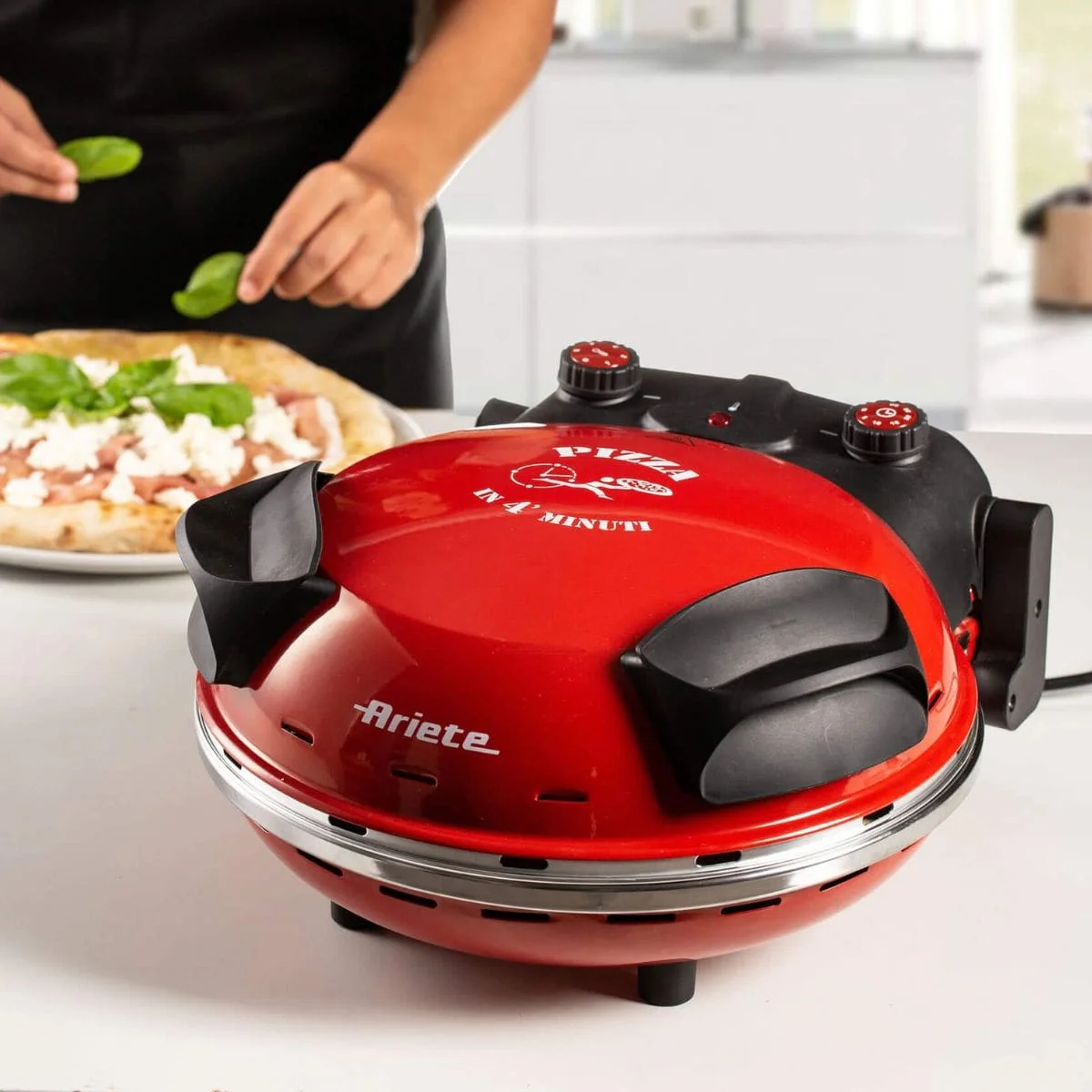 FORNO PIZZA ELÉTRICO VERMELHO 220V - ARIETE