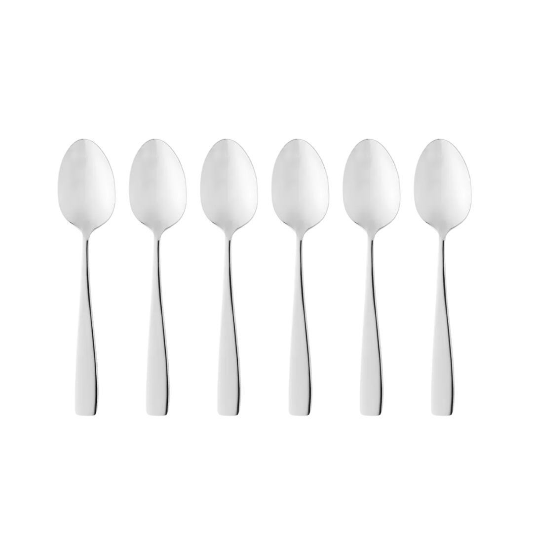 JOGO 6 COLHERES P/ SOBREMESA AÇO INOX BERNA
