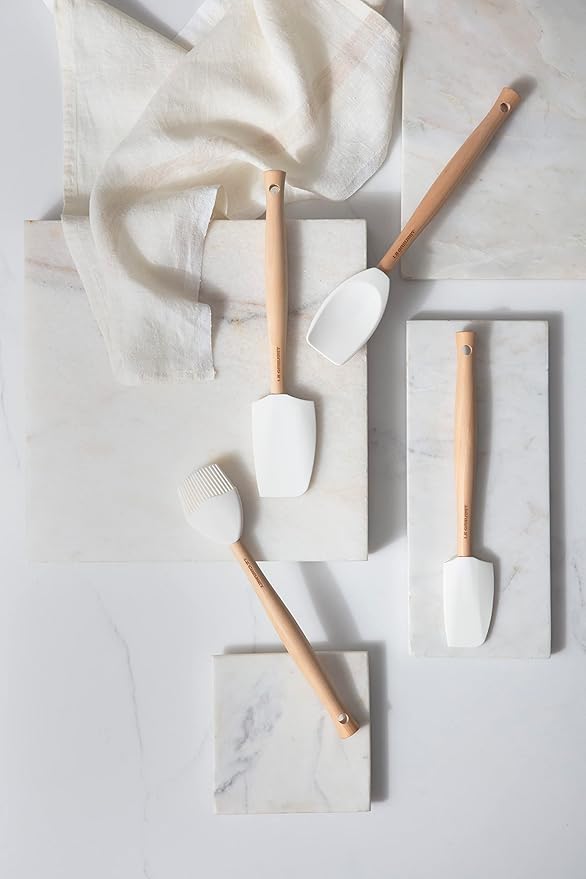 ESPATULA MEDIA DE SILICONE CRAFT White Le Creuset