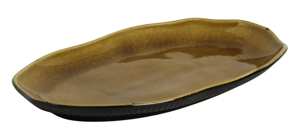 TRAVESSA OVAL RASA  ÂMBAR