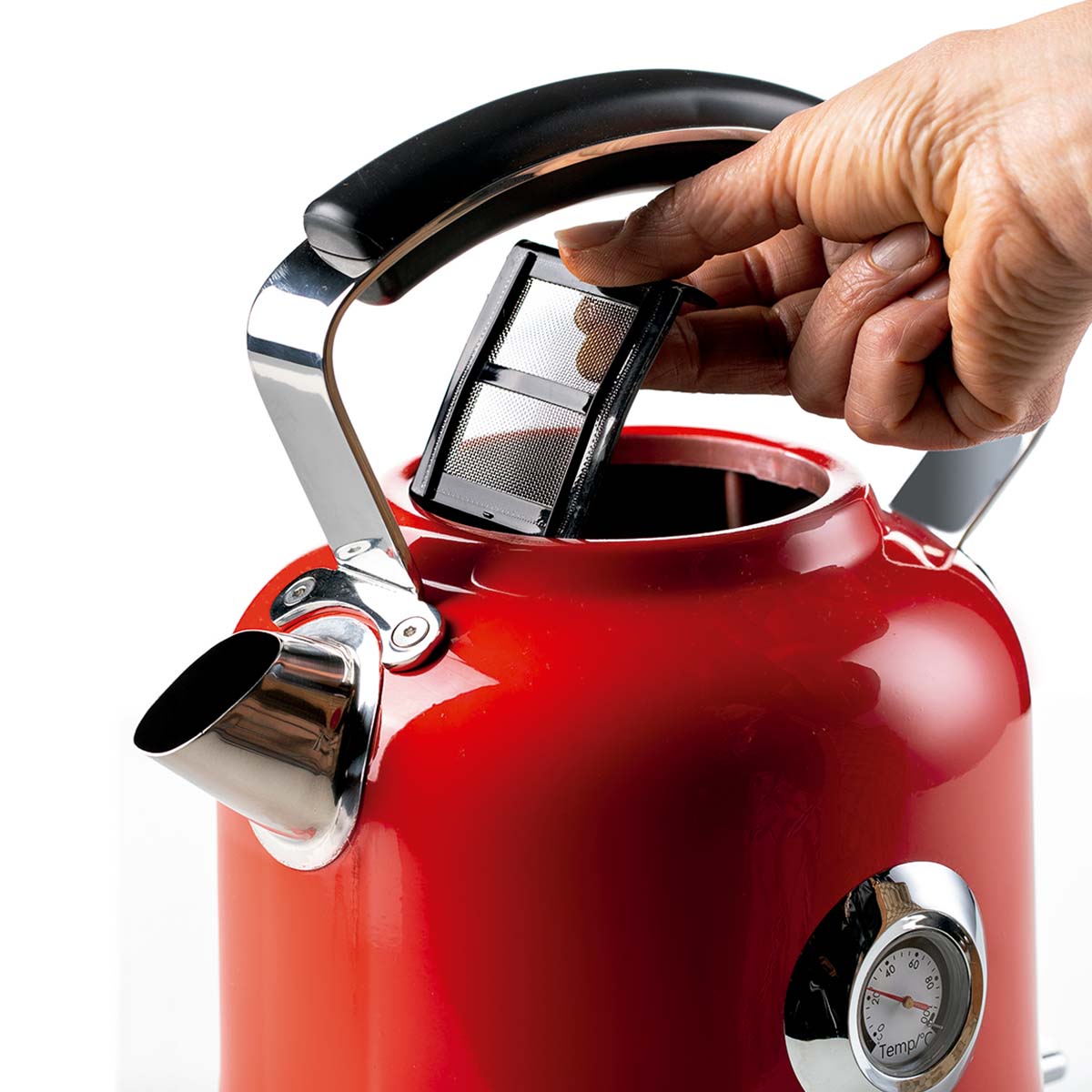 CHALEIRA ELÉTRICA VERMELHA MODERNA 127V - ARIETE