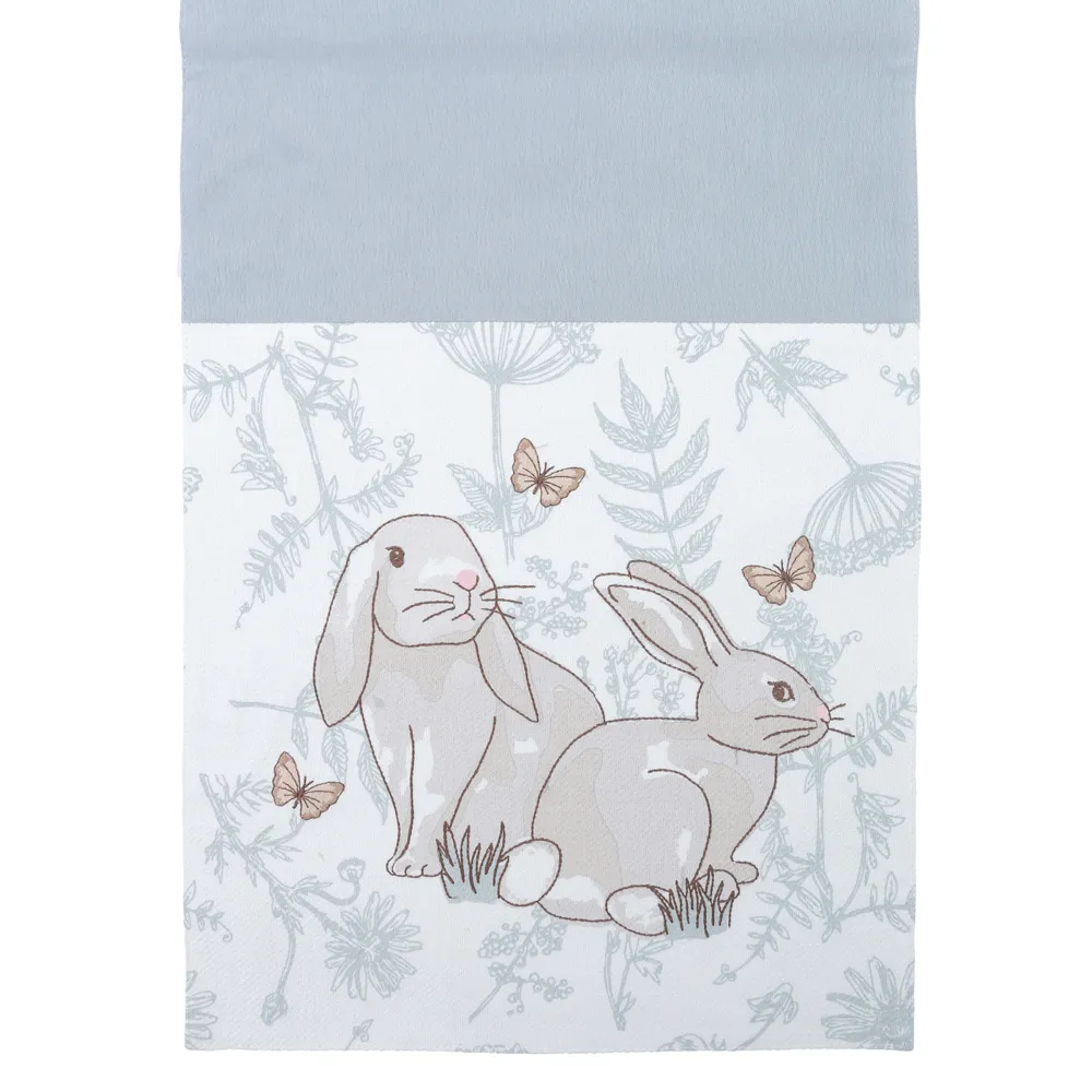 TRILHO DE MESA AZUL COELHOS