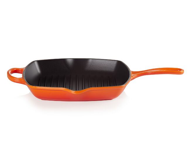 GRELHA QUADRADA 26CM Laranja Le Creuset