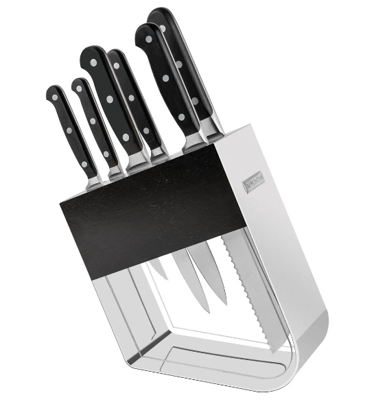 JOGO DE FACAS 7 PCS CENTURY PRETO - TRAMONTINA
