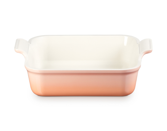 TRAVESSA QUADRADA 23CM HERITAGE Peche Le Creuset