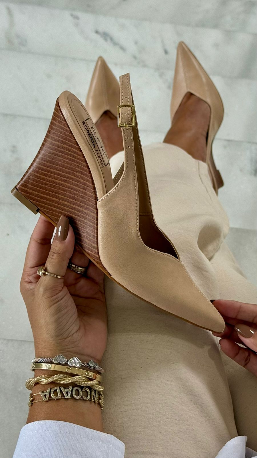 SAPATO ANABELA SLINGBACK RFK 2983407