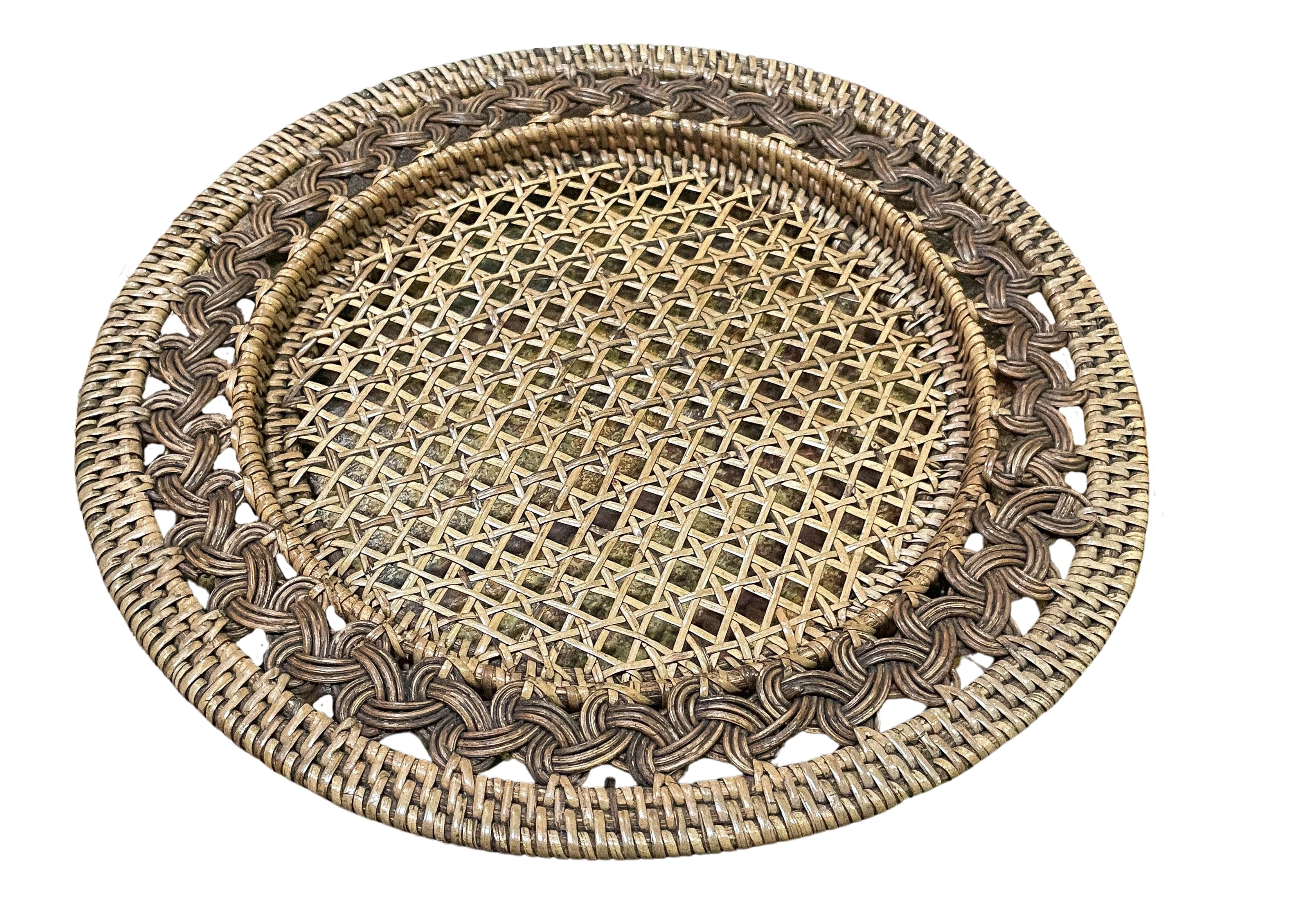 Kit 2 unid. - Sousplat Entrelace de rattan | Casa Akar (7)
