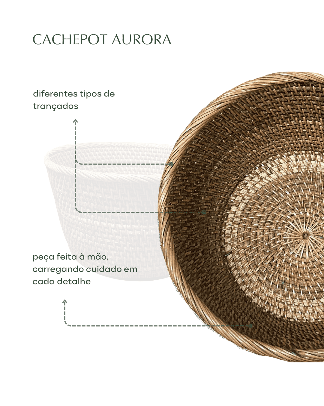 Cachepot Aurora de rattan | Casa Akar (4)