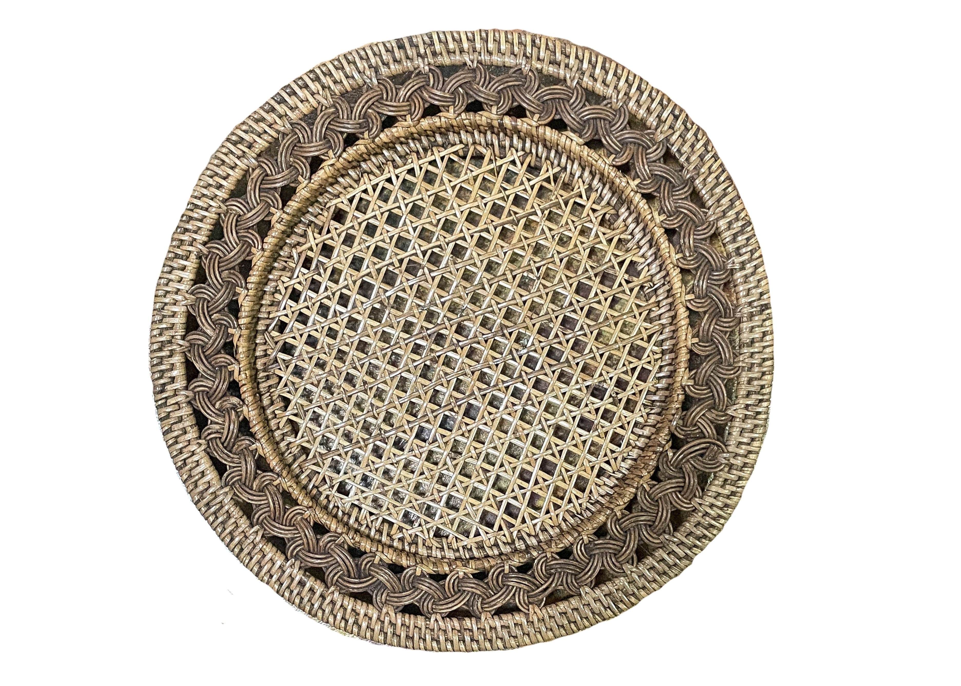 Kit 2 unid. - Sousplat Entrelace de rattan | Casa Akar (8)
