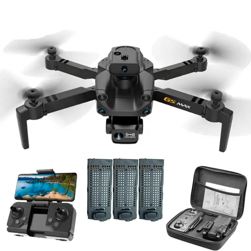 Drone S172 Max C/ Duas Câmeras 4K Wifi 5G Sem Cabeça 4 Bat