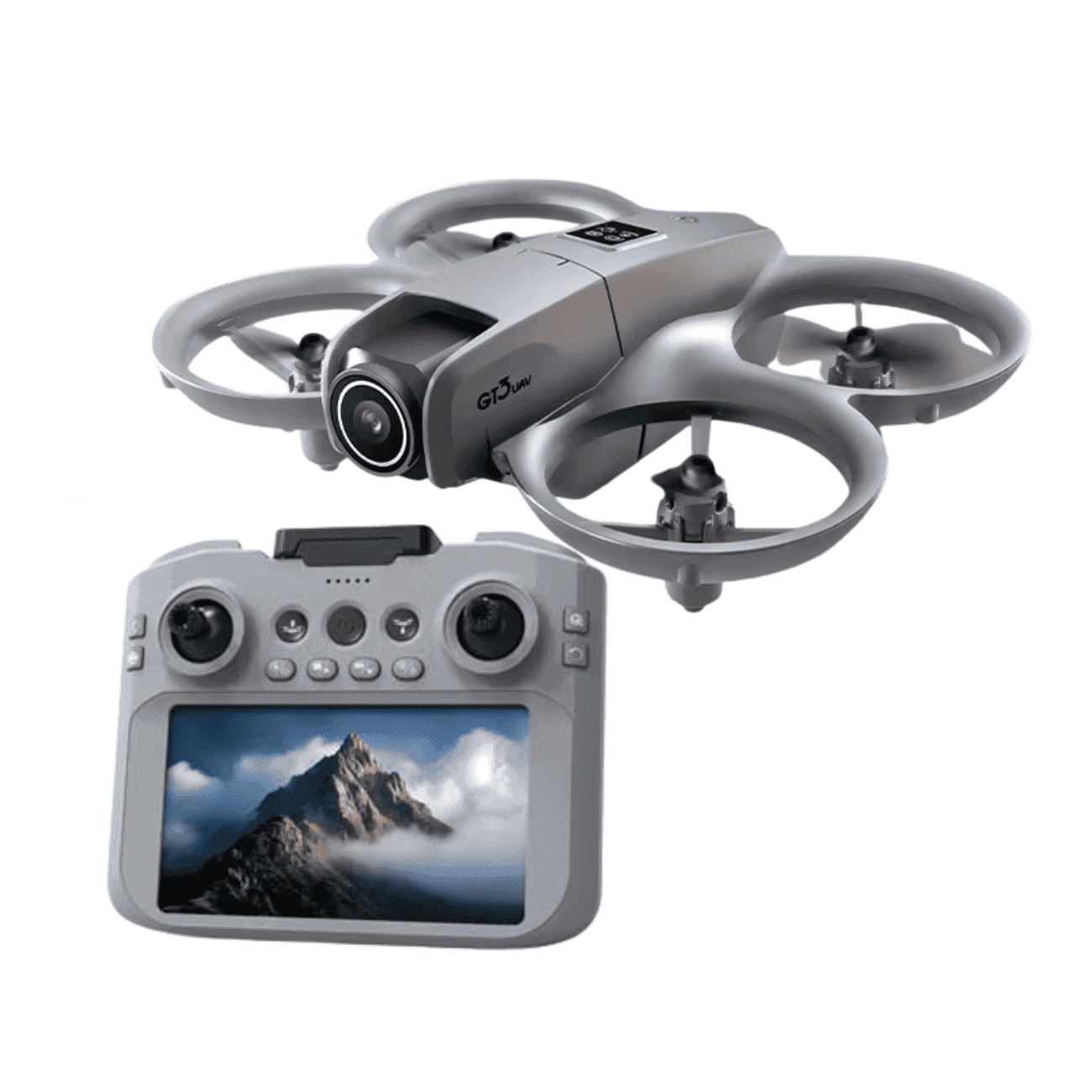Drone K100 Max Dual Câmera 4K, Controle com Tela Total HD, Cartão de Memória, Estável