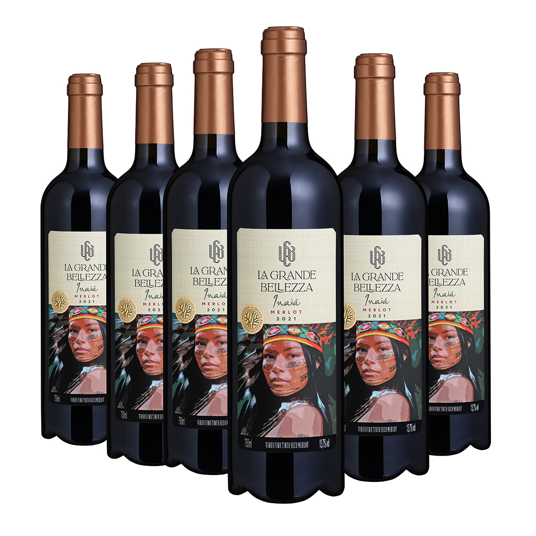 Inai&aacute; Merlot | Winebox &ndash; 6 un