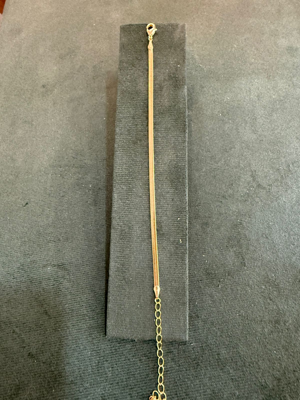 Pulseira dourada Fio de Cobra fina