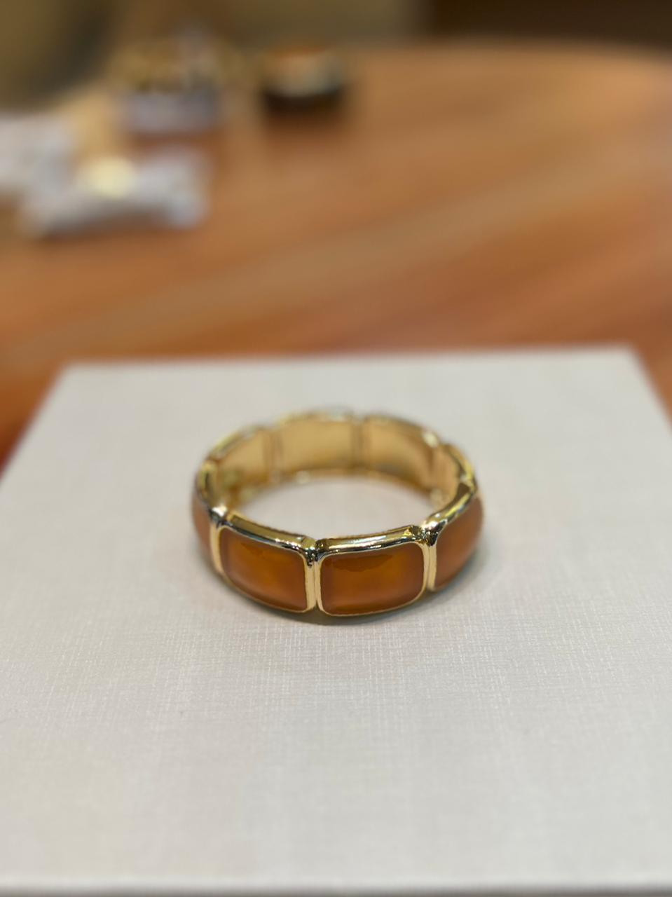 Bracelete marrom de pedra