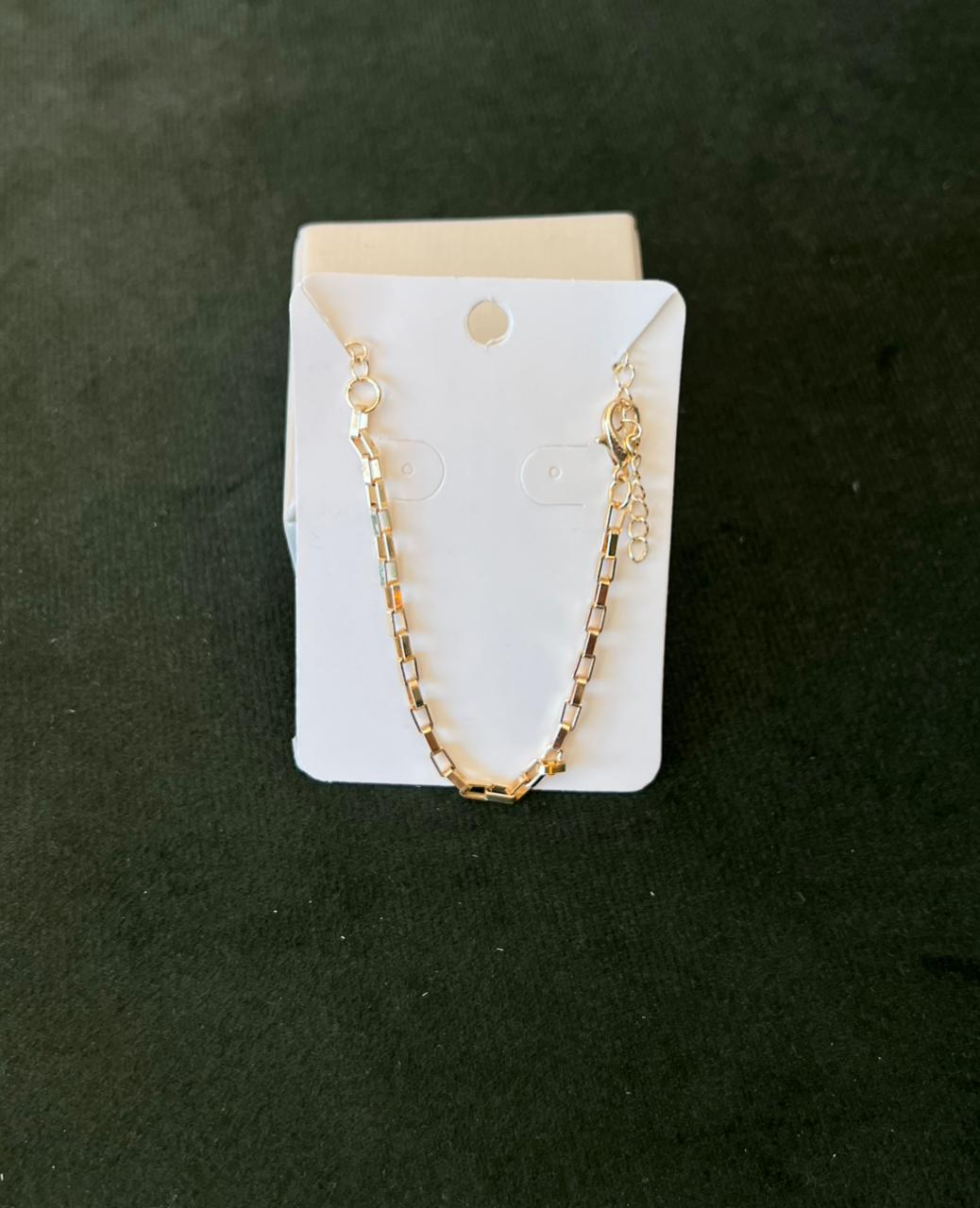 Pulseira elos quadrado