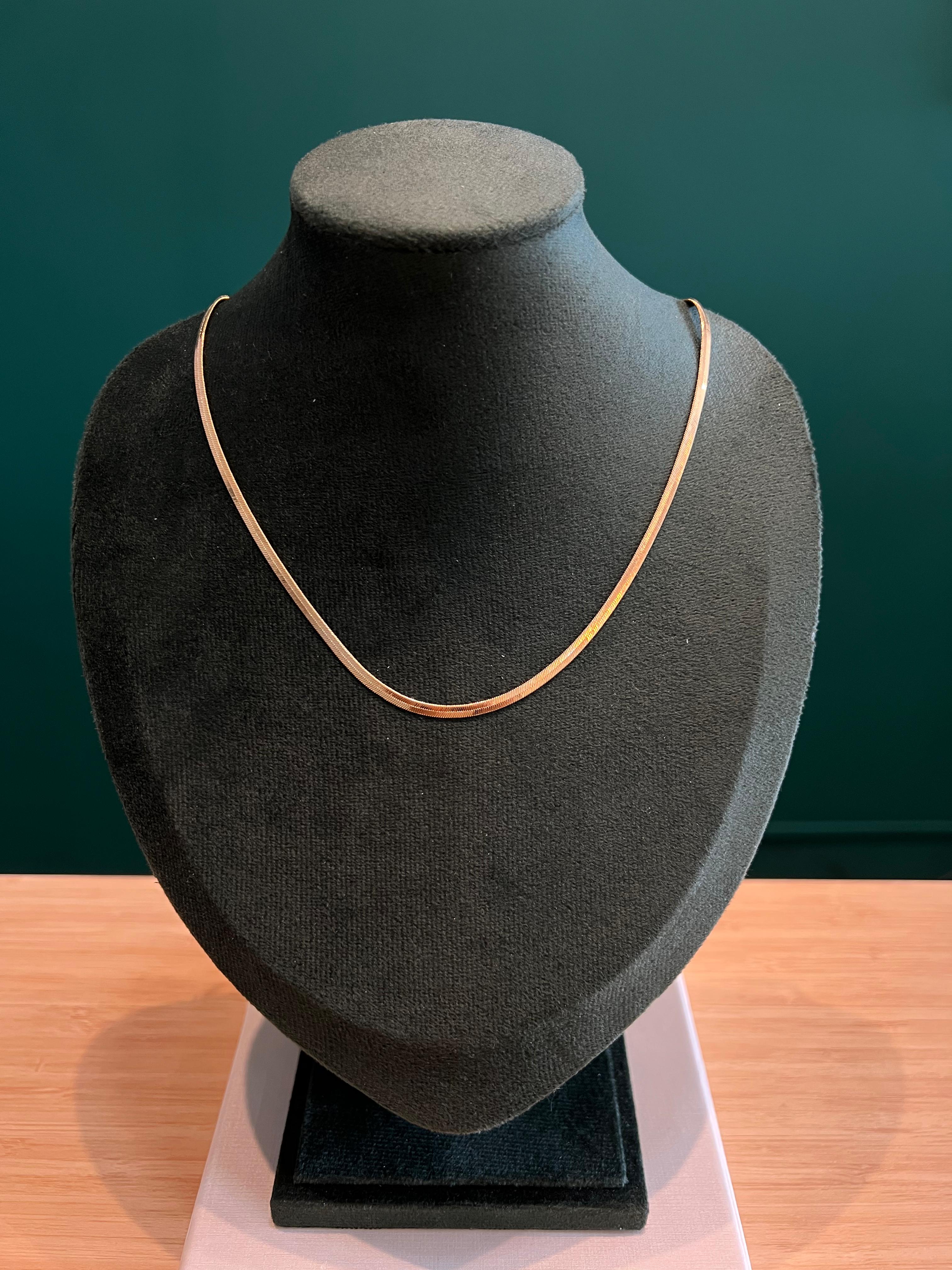 Colar choker snake fina
