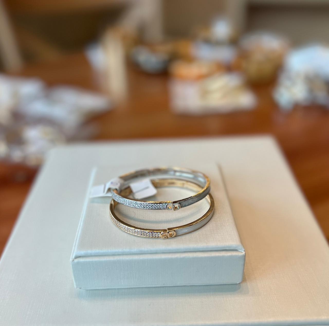 Bracelete romântica dourado/prata
