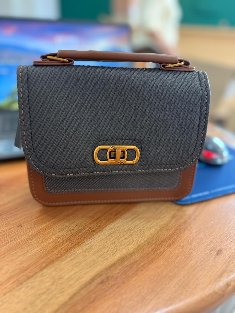 Bolsa duas cores marrom