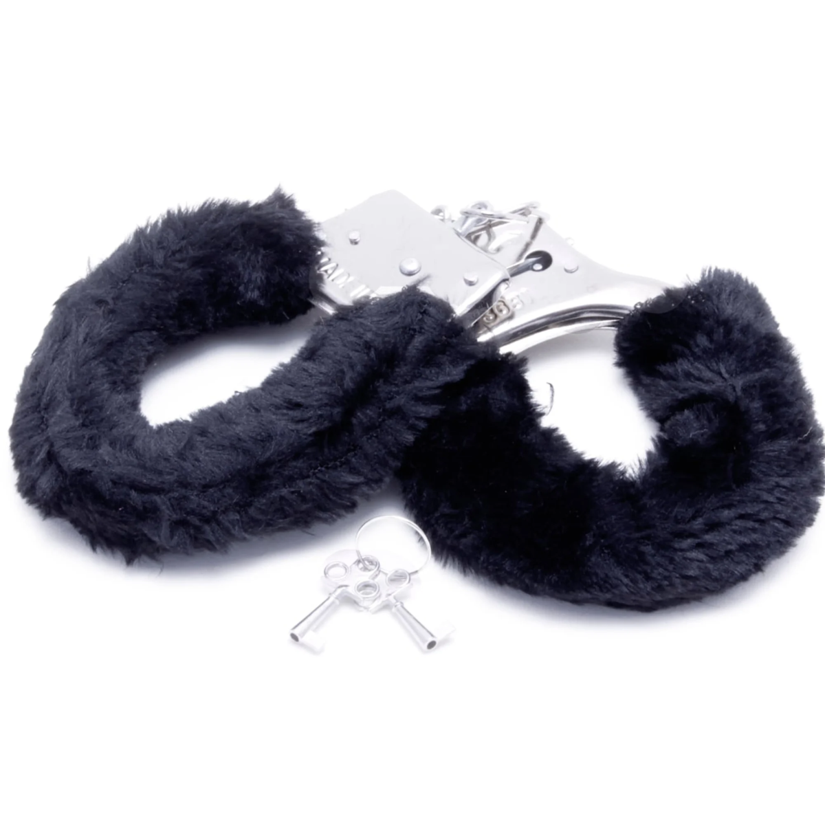 Algema de Metal com Pelucia Cuffs - Vibe Toys Cor: Preto