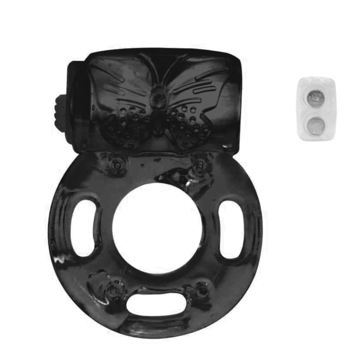 Anel Peniano Vibratório Borboleta - Vibe Toys cor: preto