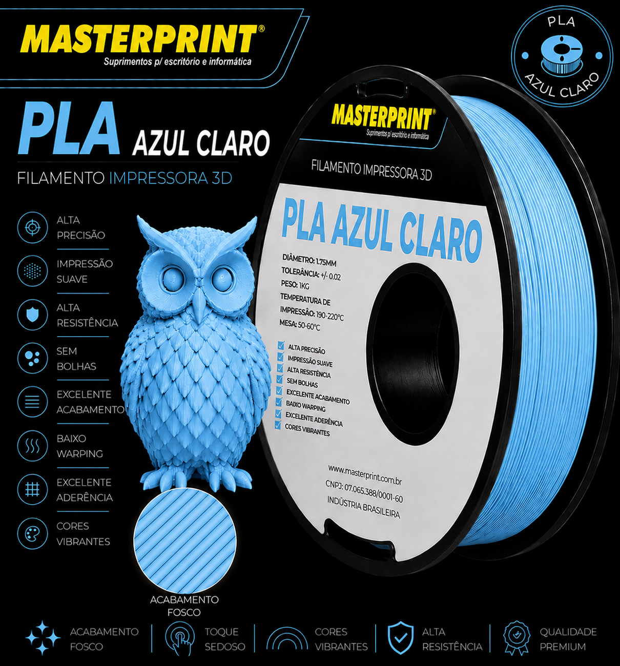 COR:AZUL CLARO