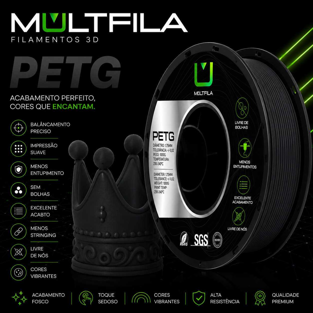 COR:PRETO MATTE