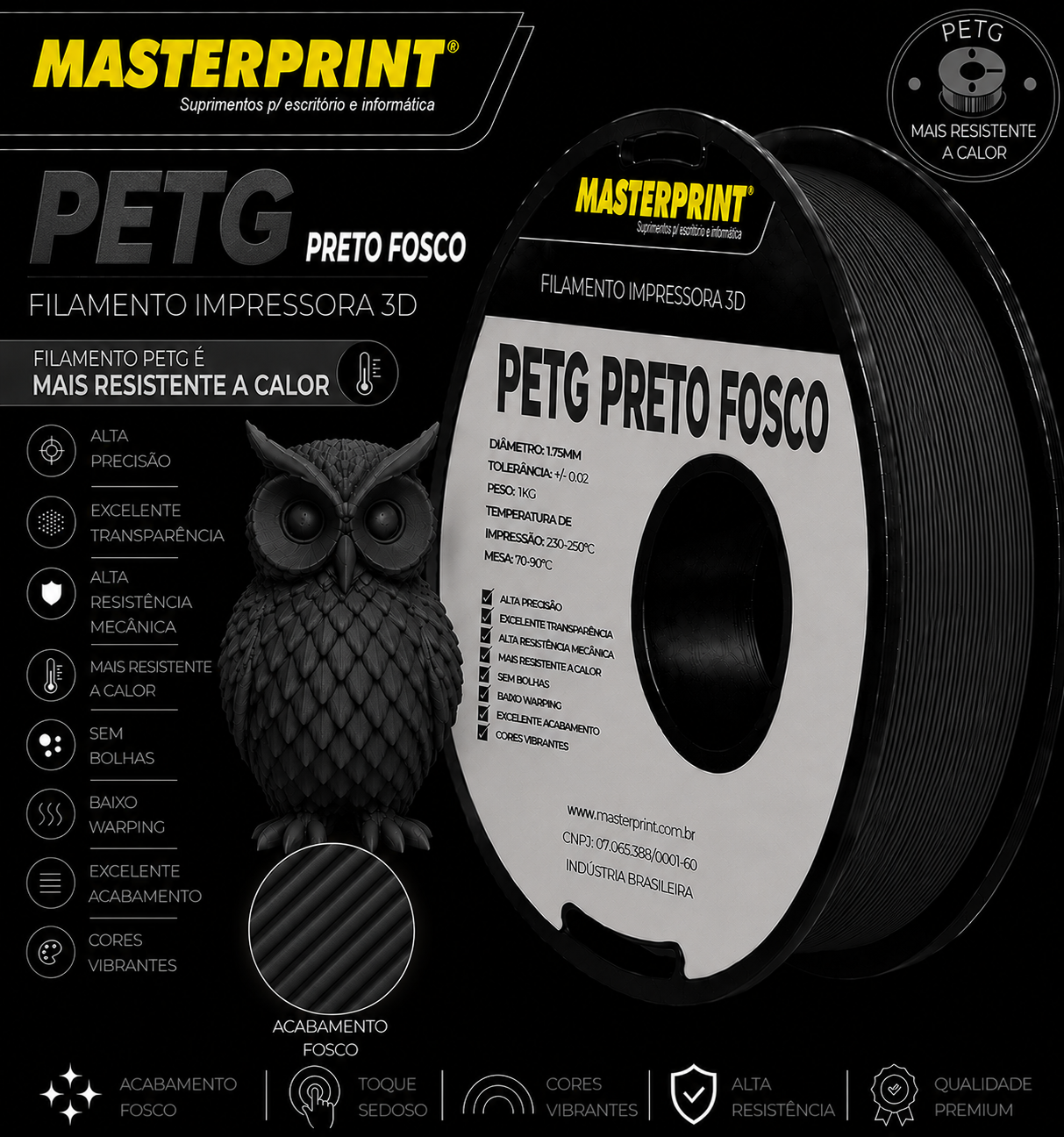 COR:PRETO FOSCO