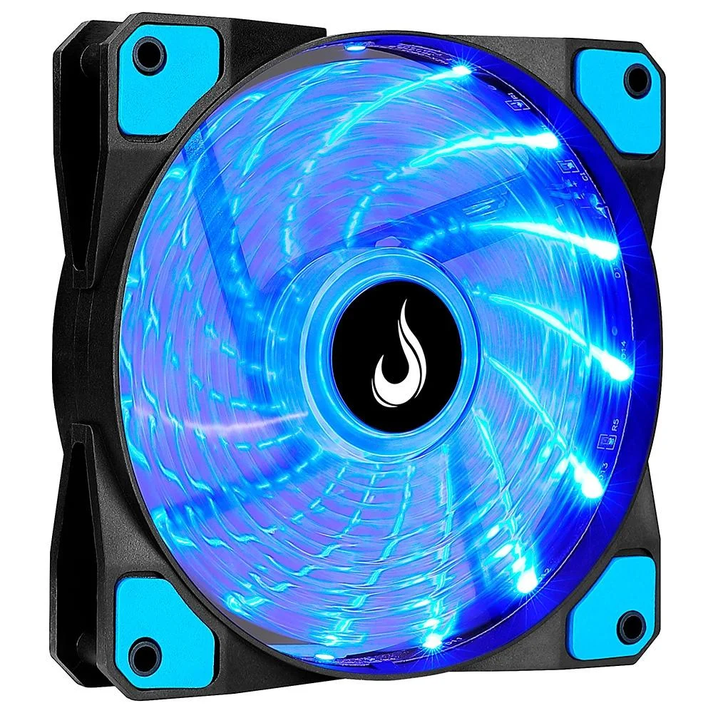 Ventoinha Rise Mode Wind W1, 120mm, LED Azul, Preto