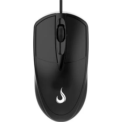 Mouse Rise Mode OF 01 USB, 3200 DPI, Preto