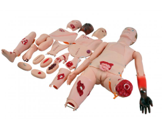 MANEQUIM BISSEXUAL ADULTO DE ENFERMAGEM C TRAUMA E FERIDAS