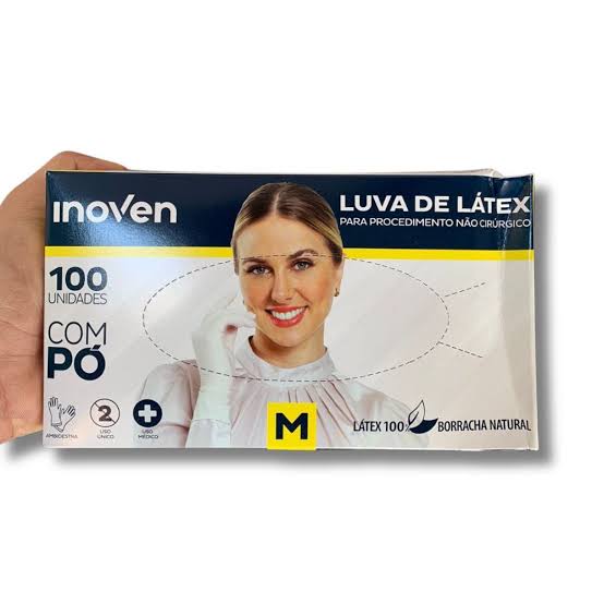 LUVA DE LATEX C/ PO M