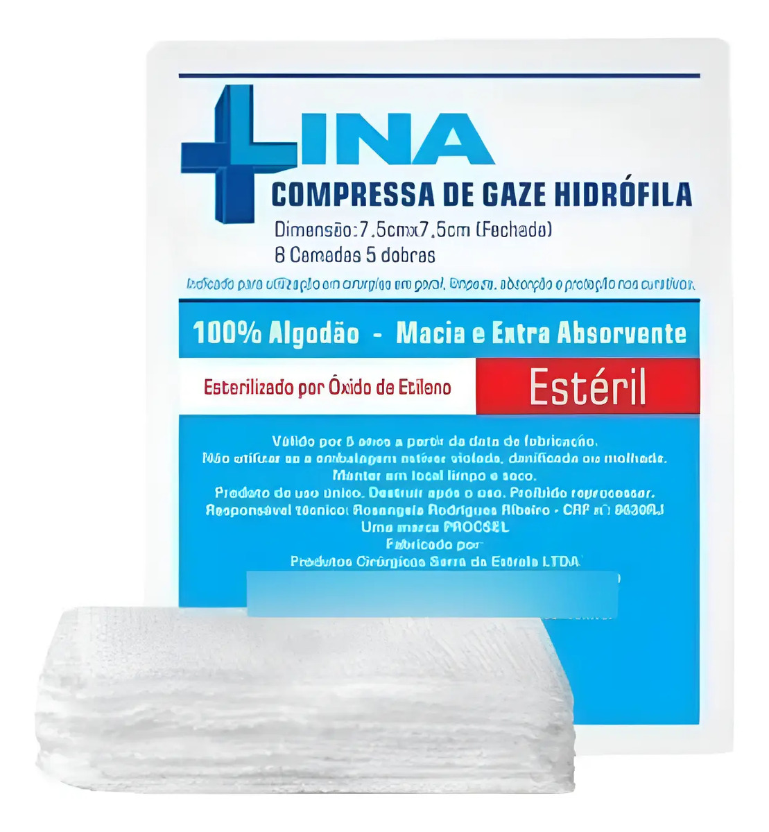 COMPRESSA GAZE HIDROFILA BRANCO