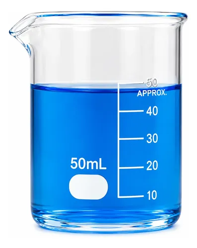 BECKER DE VIDRO FORMA BAIXA 50 ML