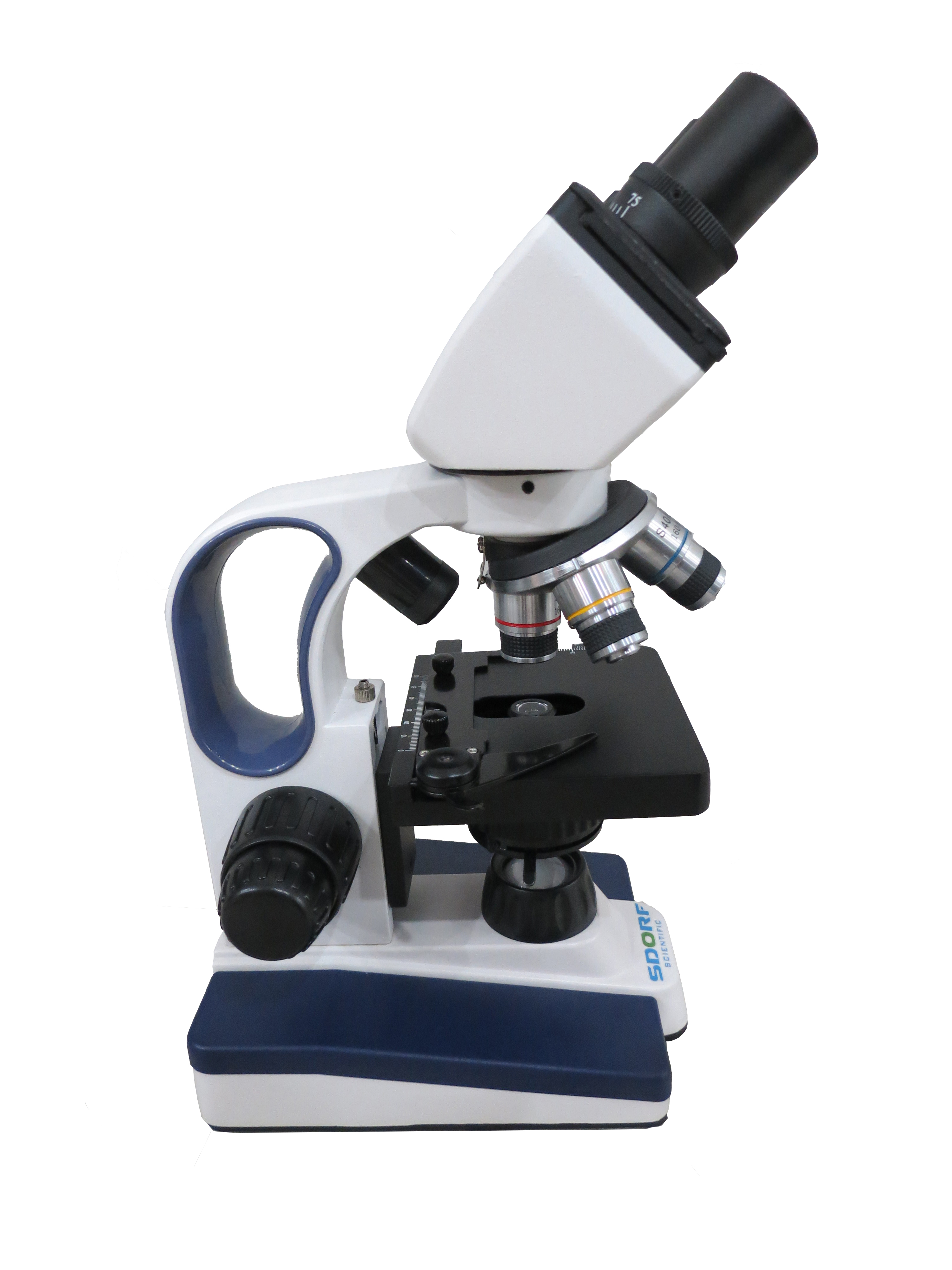 MICROSCÓPIO BIOLÓGICO BINOCULAR C DUPLA ILUMINAÇÃO E AUMENTO DE 40X A 2.000X