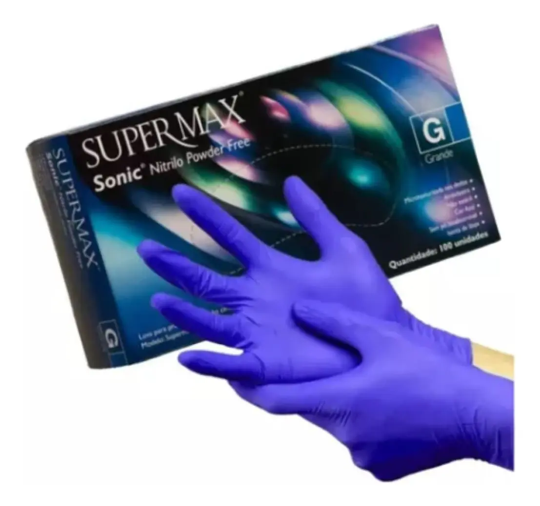 LUVA NITRILICA SUPERMAX SONIC TAM G