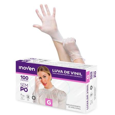 LUVA DE VINIL S/ PO G
