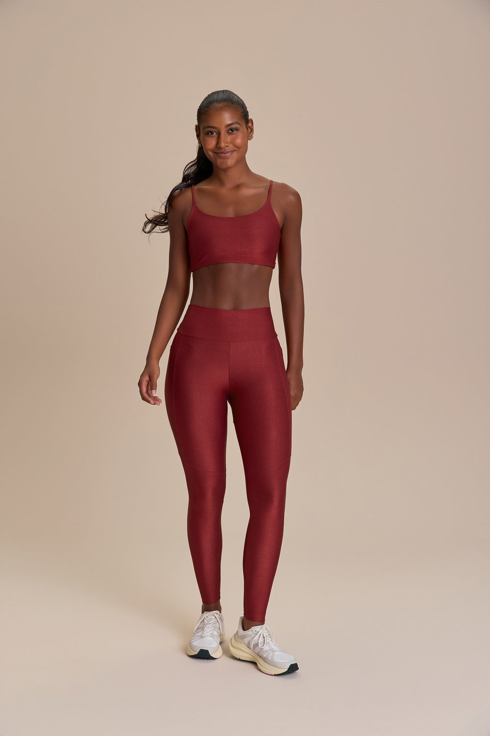 Legging Allure Adaptiv Cor:Vermelho;Tamanho:M 5