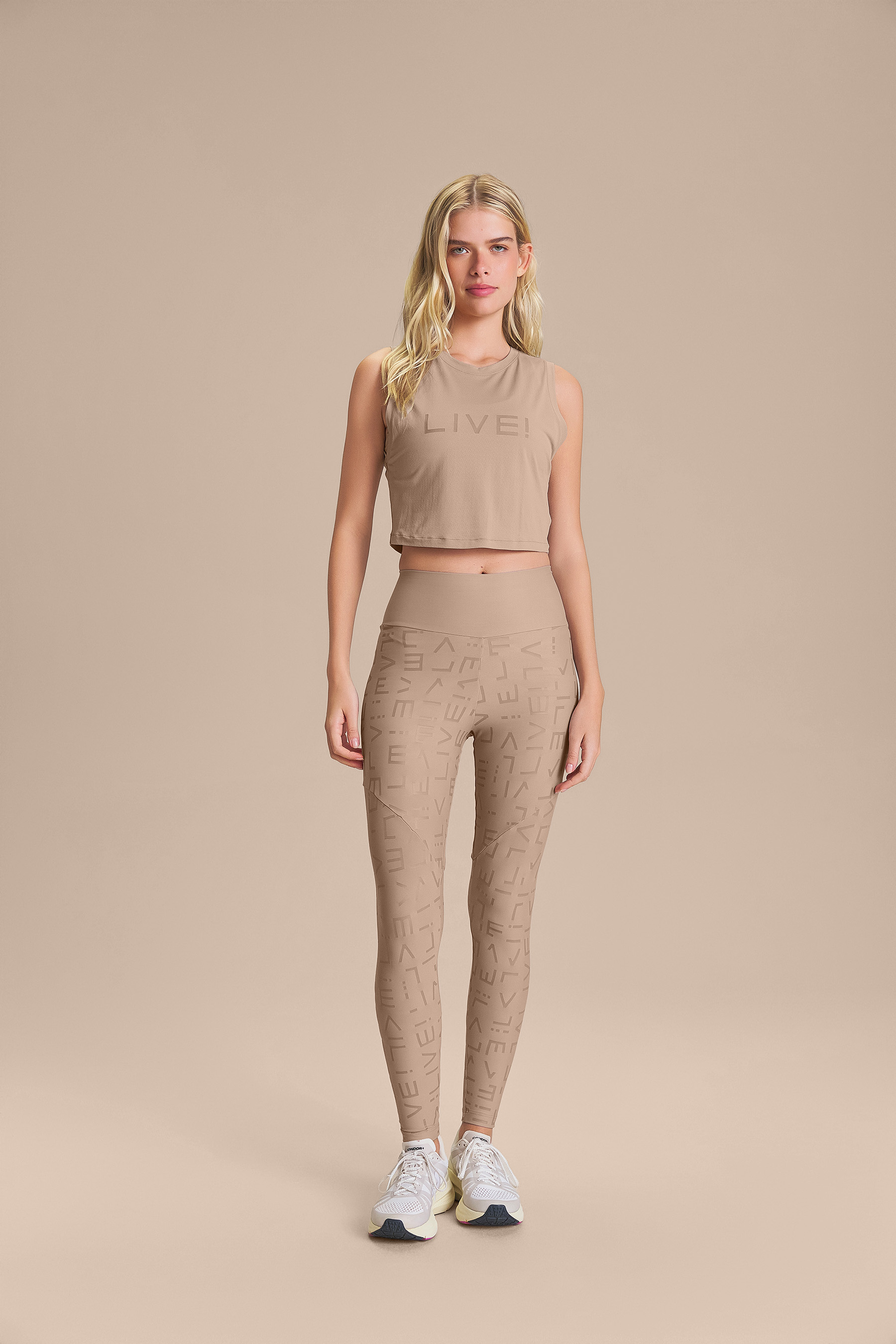 Regata Cropped LIVE Comfort Cor:Bege;Tamanho:G 3