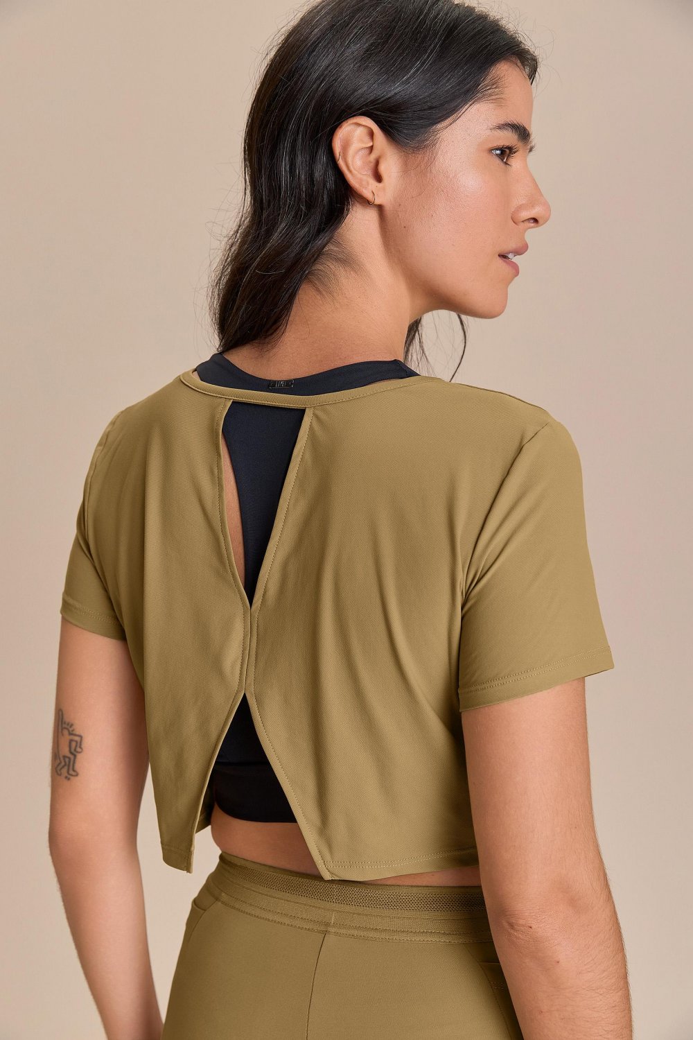 Blusa Cut Out Back Breezy Skin Cor:Mocassim;Tamanho:M 2