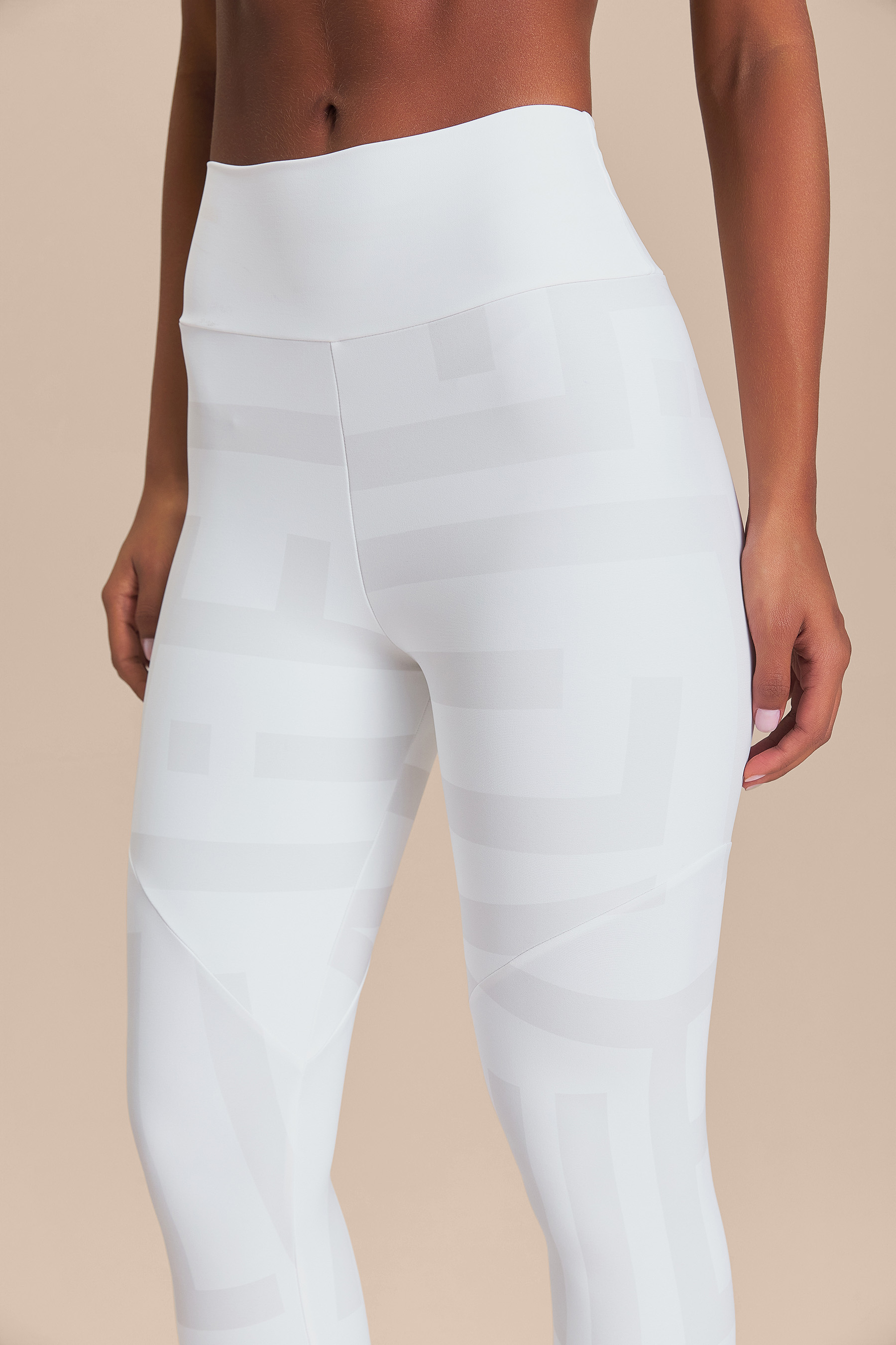 Legging Maxi LIVE Cor:Branco;Tamanho:M 3