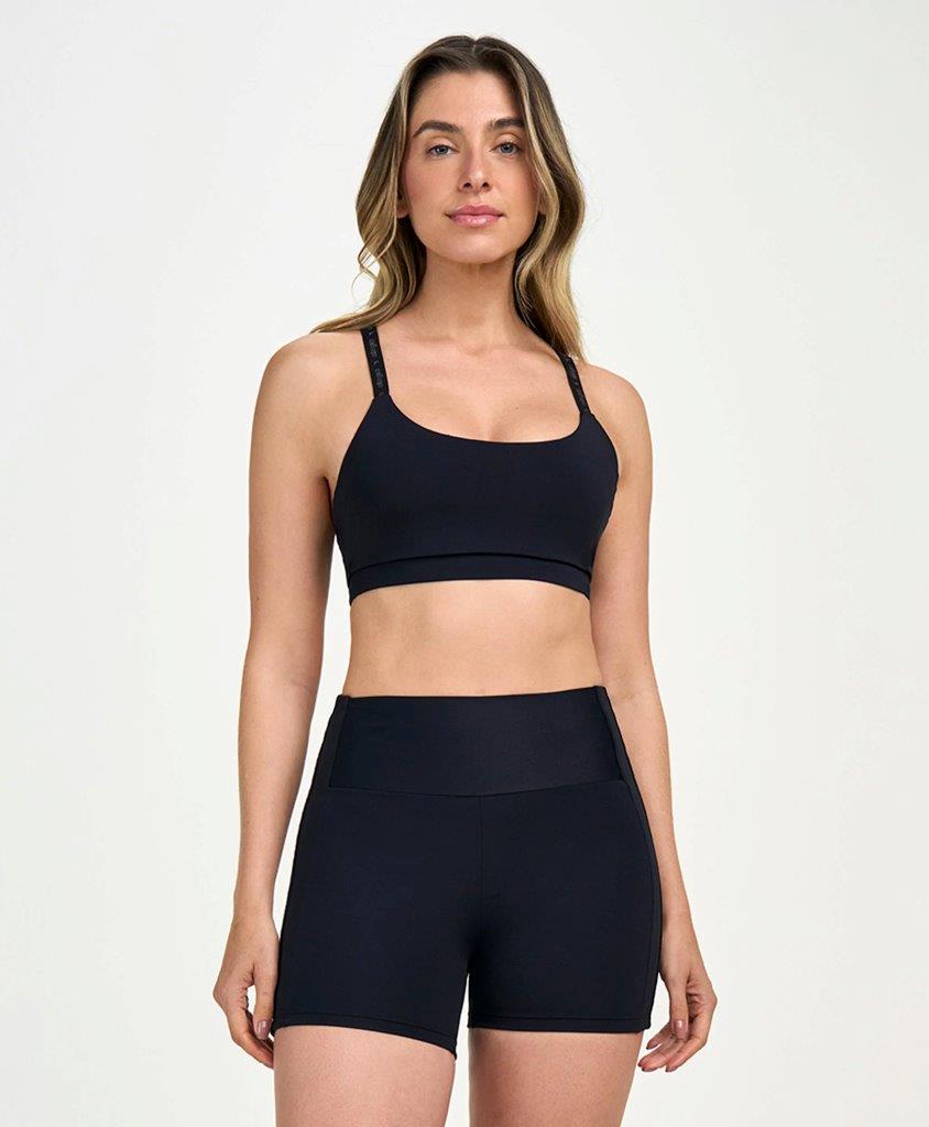 Top Nadador C/ Elastico Personalizado Preto 1