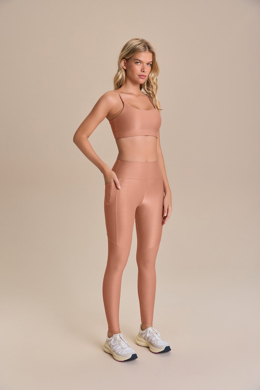 Legging Allure Adaptiv Color Cor:Salmão;Tamanho:M 6