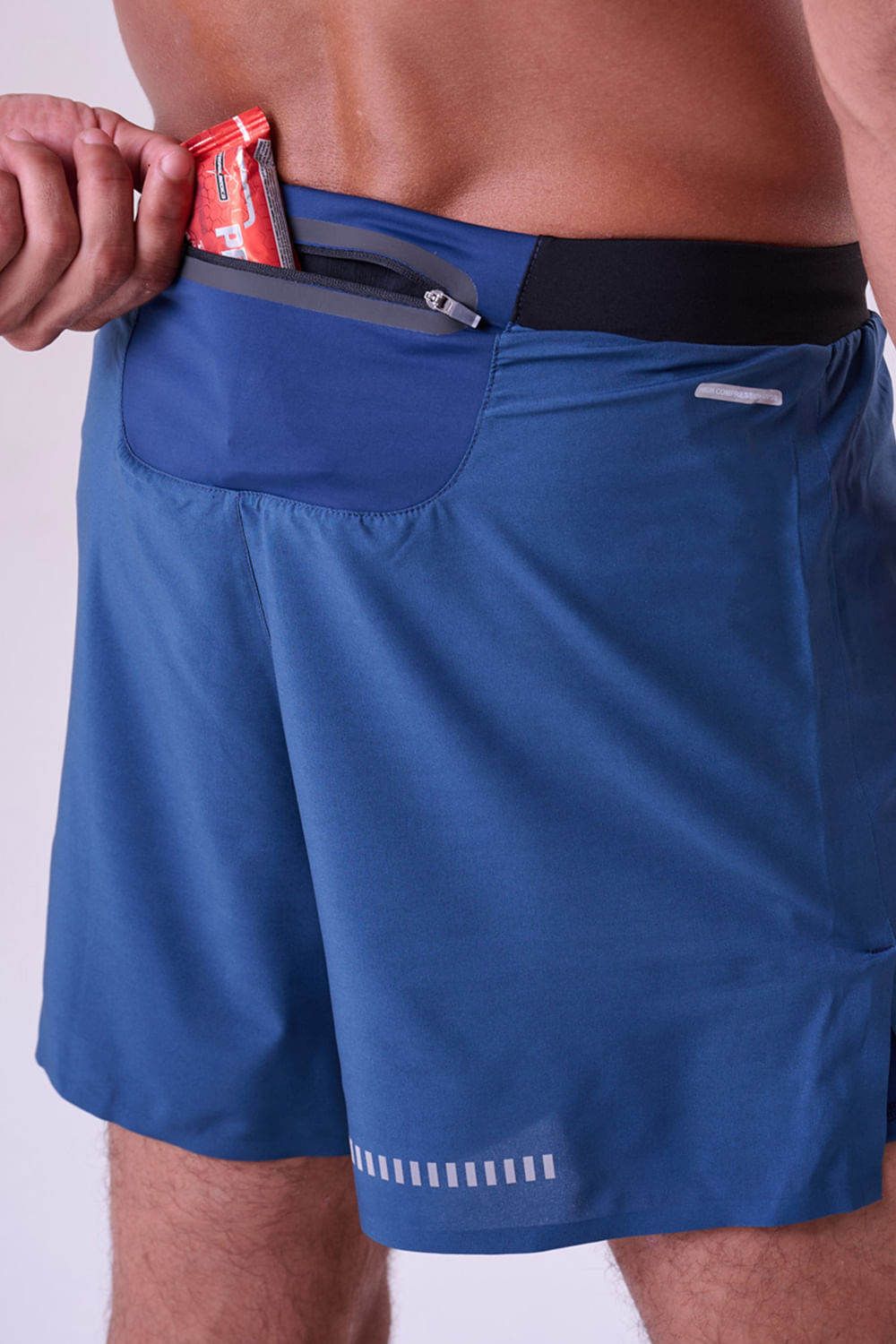 Short Com Bermuda Grit Bossa 3 Bolsos 5" Masc Color Cor:Azul escuro;Tamanho:G 2