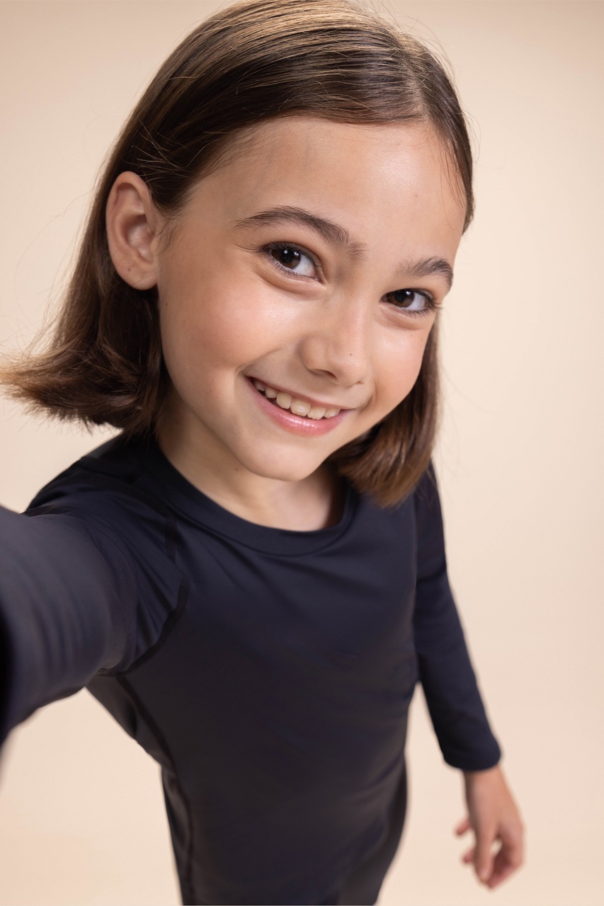 Camiseta ML Thermo Skin Kids  Noir Black 4