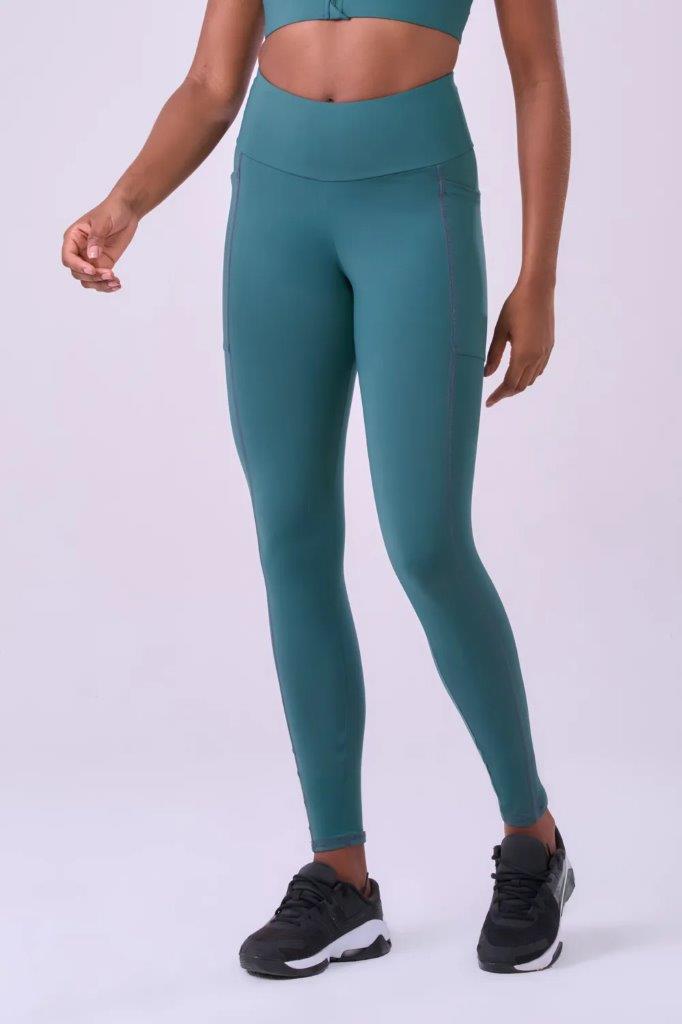 Legging Signature Samba 3 Bolsos Verde Mediterraneo 1