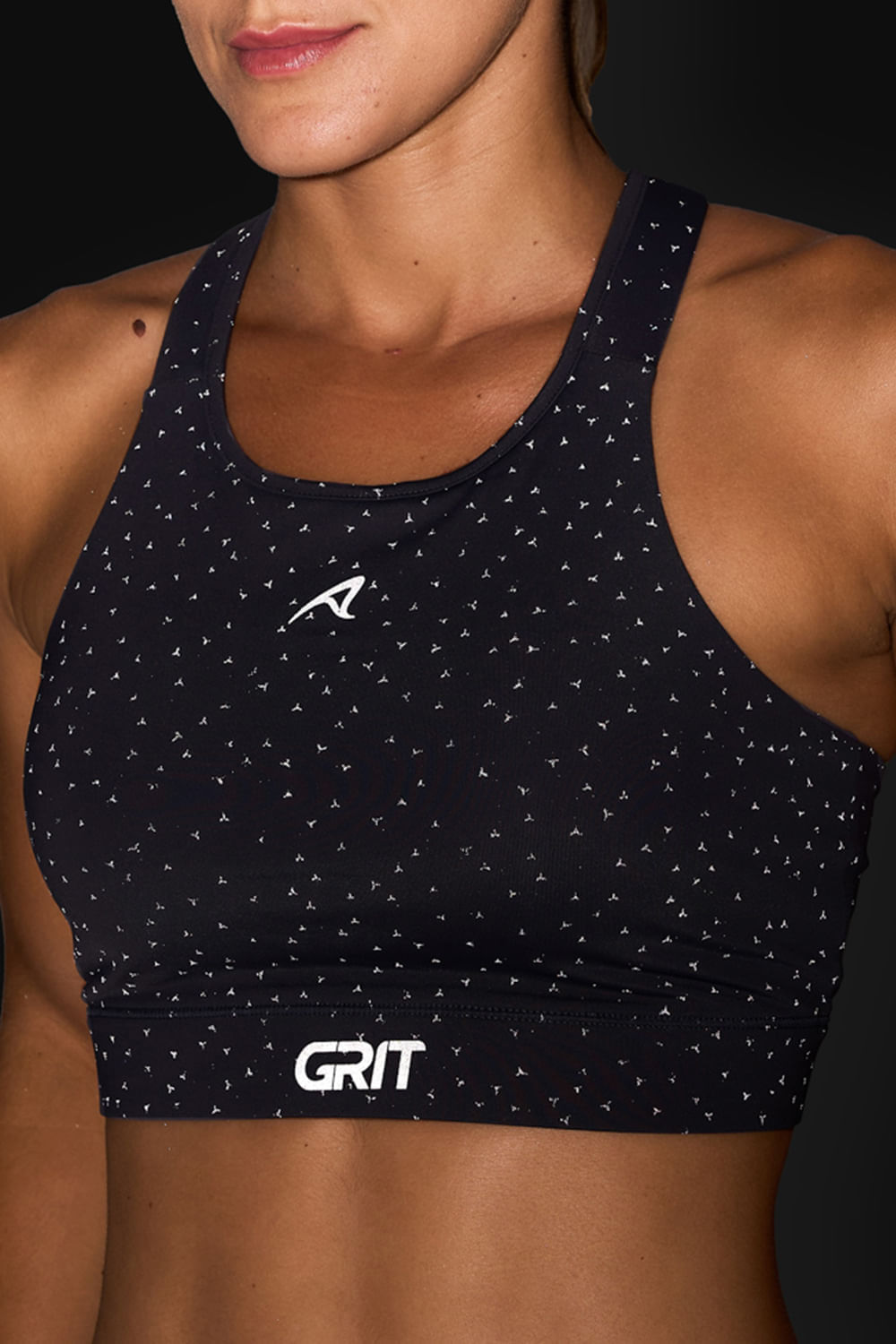 Top Grit Bossa Ajustavel 1 Bolso Nadador Reflect Preto Reflect 1