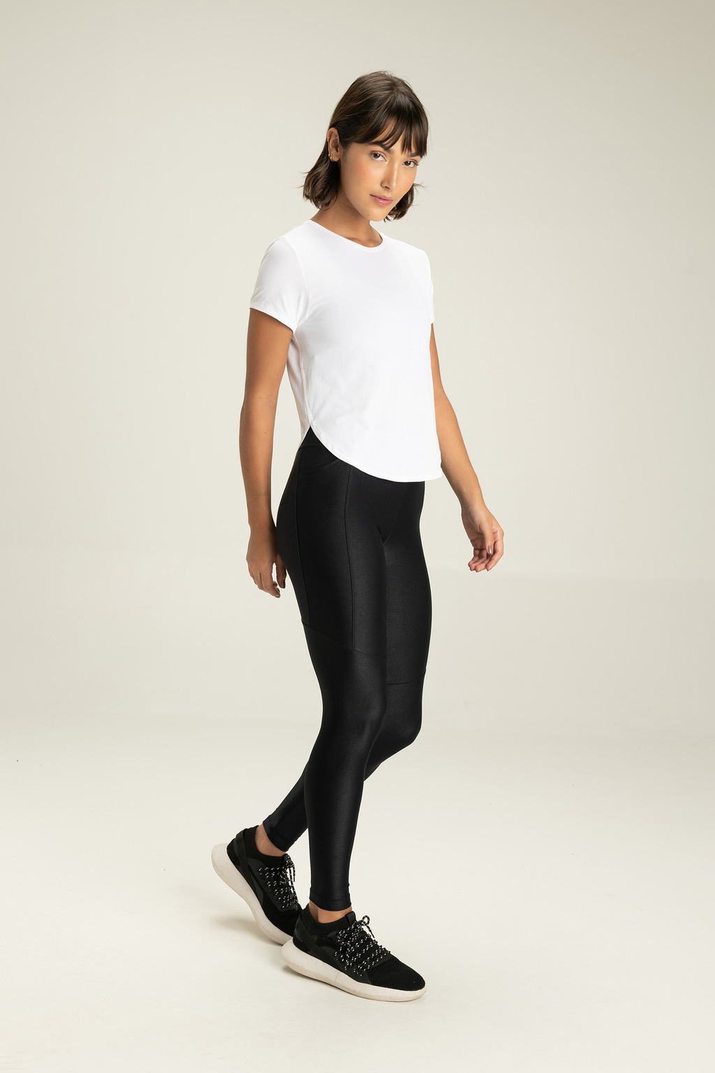Legging Allure Adaptiv Preto e Branco Cor:Preto;Tamanho:G 3