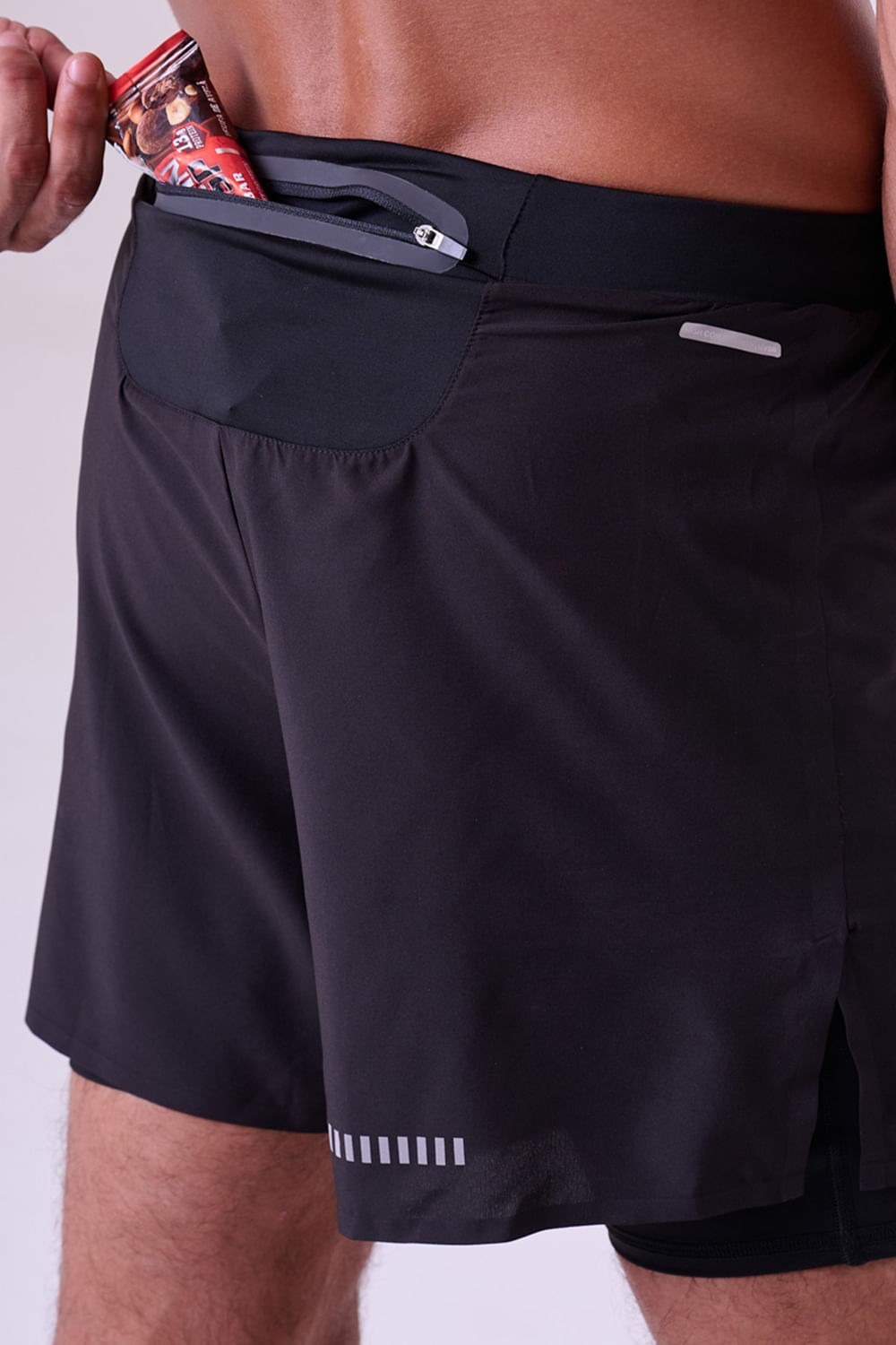 Short Com Bermuda Grit Bossa 3 Bolsos 5" Masc Preto 3