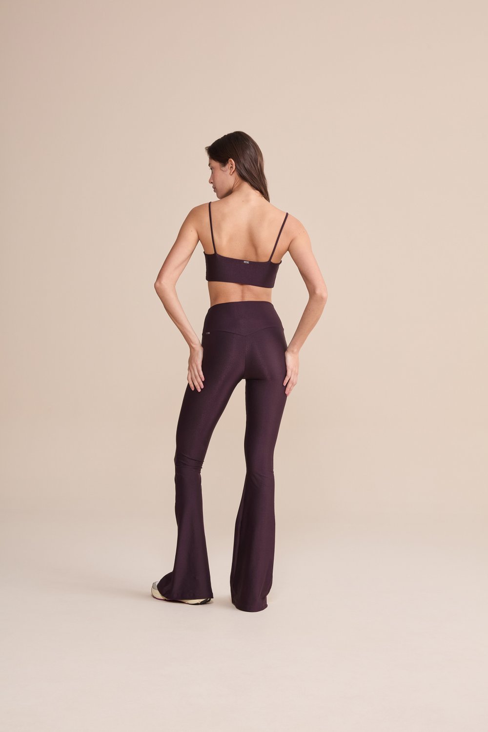 Calca Flare Allure Adaptiv Cor:Violeta escuro;Tamanho:M 3