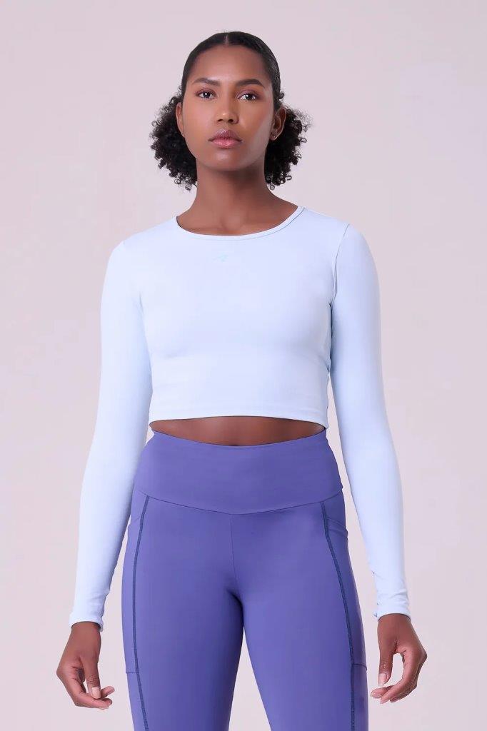 Camiseta Manga Longa Signature Cropped Samba 1